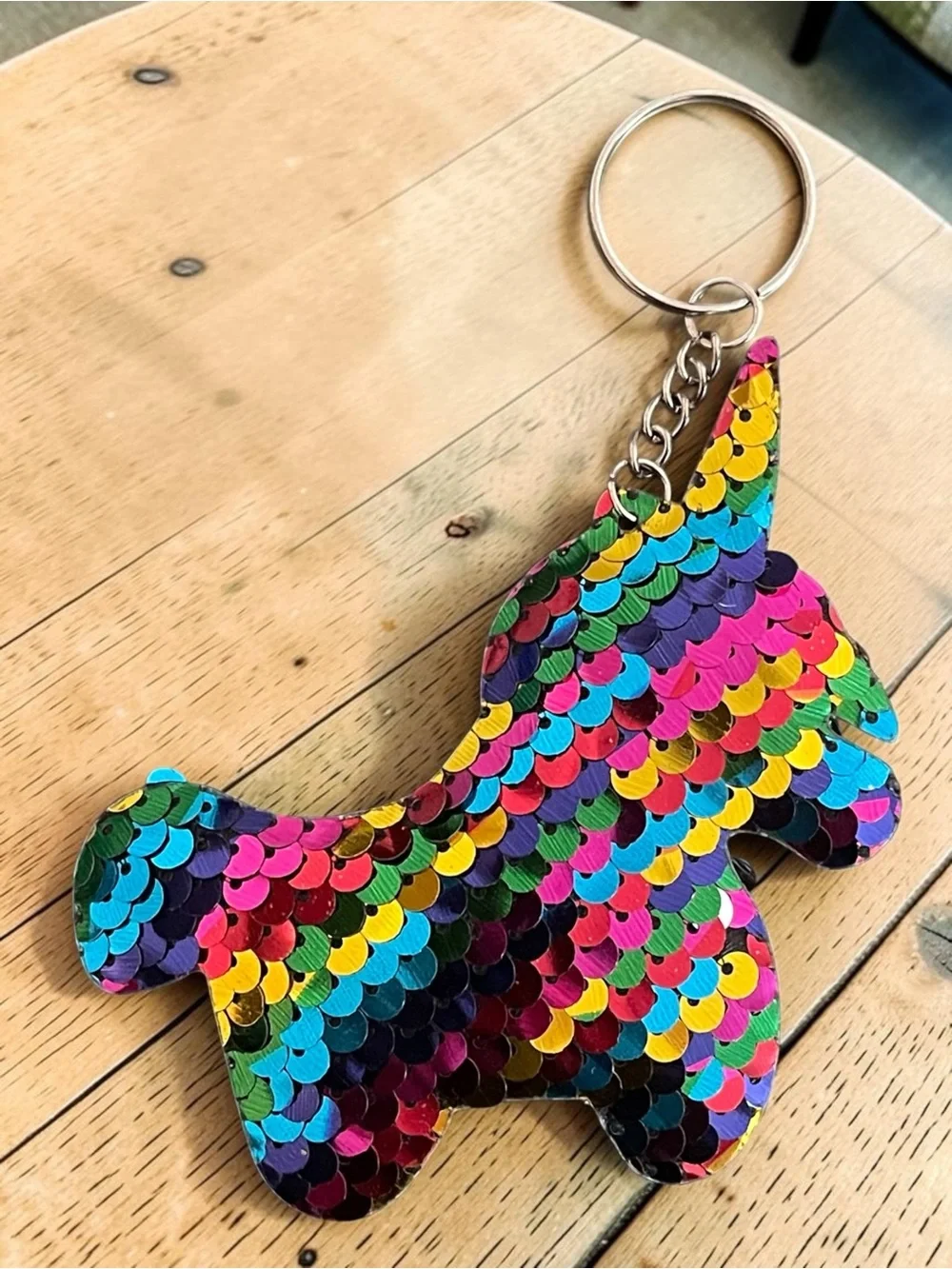 🪷 Colorful Sequin Unicorn Keychain & Sheep Rubber Ducky